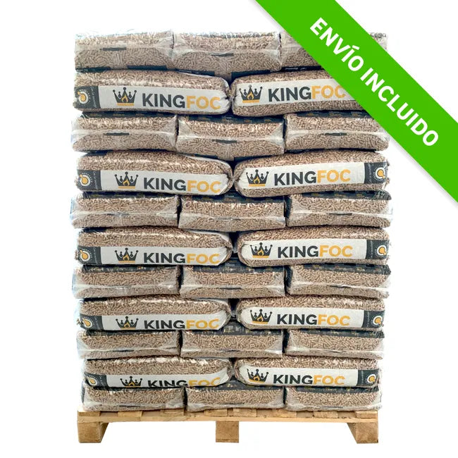 Palet de 77 sacos de pellet KINGFOC