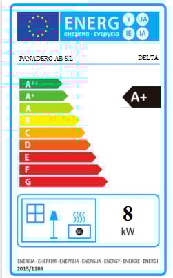 Estufa de Leña PANADERO Eco DELTA de 8 kw